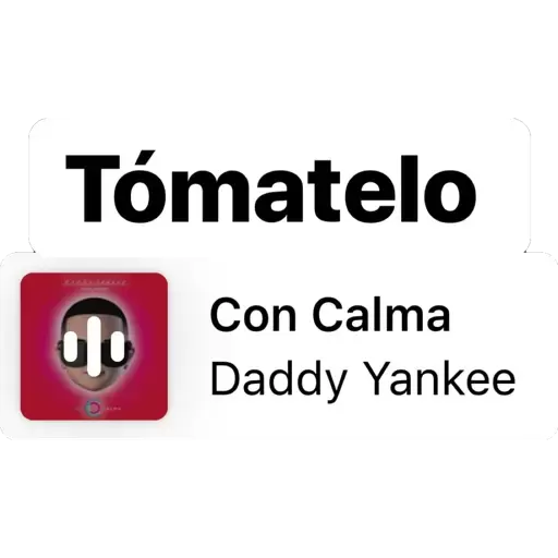 Tómatelo con calma Daddy Yankee Sticker de WhatsApp DescargarStickers