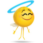 Emoticon ángel sonriente