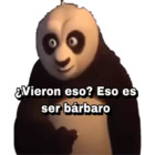 ¿Vieron eso? Eso es ser bárbaro