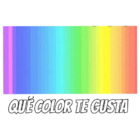 ¿Qué color te gusta?