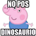 No pos dinosaurio