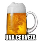 Una cerveza