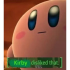 Kirby disliked that (A Kirby no le gustó eso)