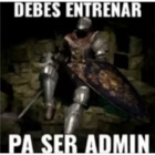 Debes entrenar para ser admin