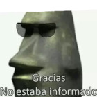 Gracias, no estaba informado