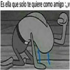 Es ella que solo te quiere como amigo :V