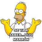 SE VA A SABER...DIJO MARRÓN