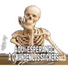 Aquí esperando a q manden los stickers