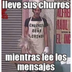 Lleve sus churros mientras lee los mensajes