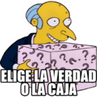 Elije la verda o la caja