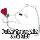 Polar te regala una flor