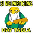 SI NO PARTICIPAS HAY TABLA