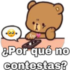 ¿Por qué no contestas?