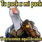 Tu pack x mi pack y estaremos equilibrados