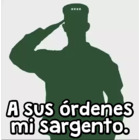 A sus órdenes mi sargento.