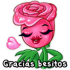 Gracias besitos Sticker de WhatsApp - DescargarStickers