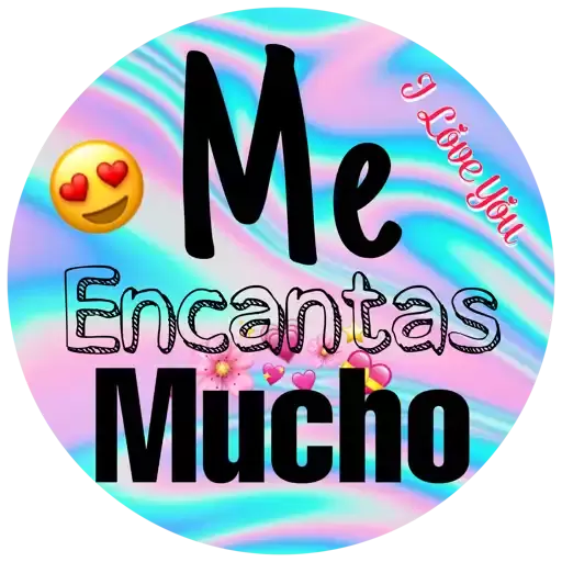 Me encantas mucho Sticker de WhatsApp - DescargarStickers