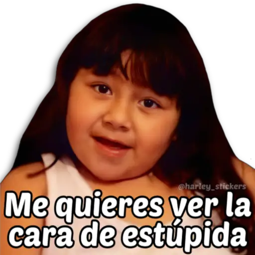 Me Quieres Ver La Cara De Est Pida Sticker De Whatsapp Descargarstickers