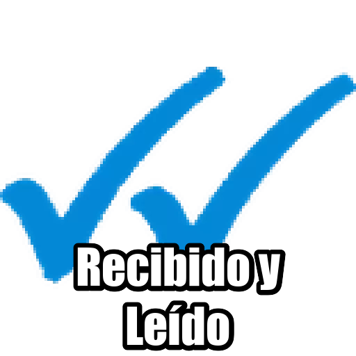 Recibido Y Leído Sticker De Whatsapp Descargarstickers 1526