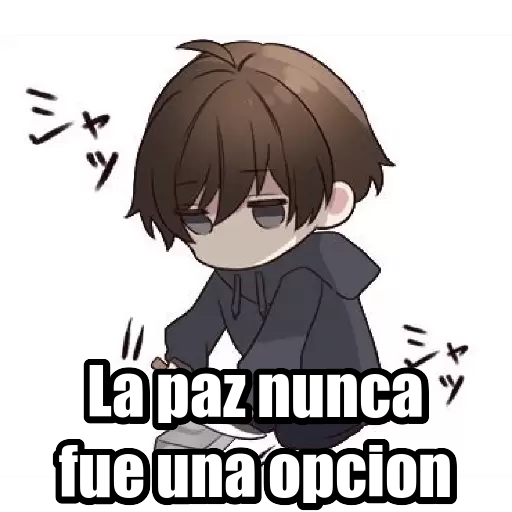 La paz nunca fue una opción 7444457 Sticker de WhatsApp DescargarStickers