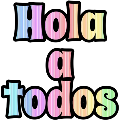 Hola a todos Sticker de WhatsApp - DescargarStickers