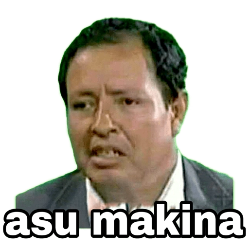 Asu makina Sticker de WhatsApp - DescargarStickers